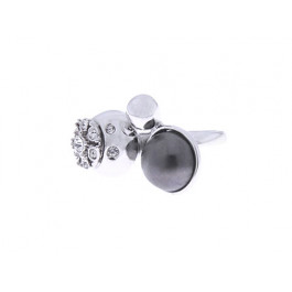 Platinum Plated Ring with Mallorca Pearl