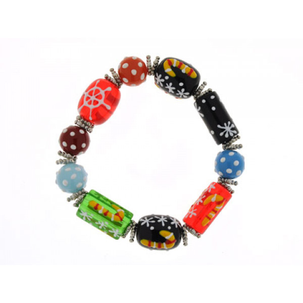 Hand Painted Murano Bracelet