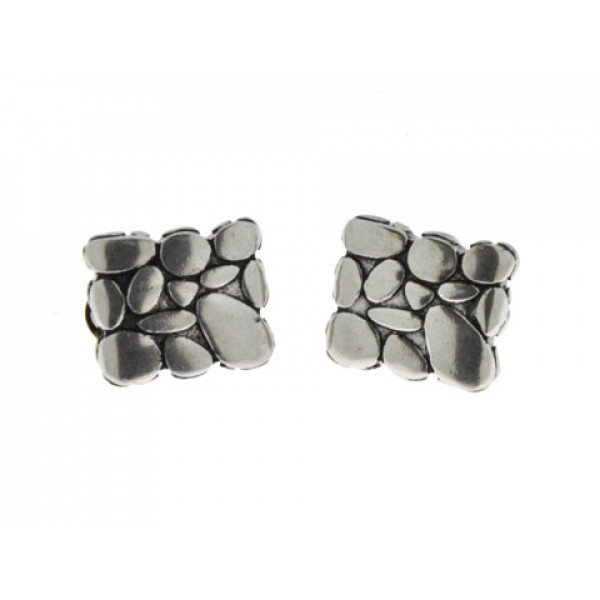 Minimal Platinum Plated Stud Earrings