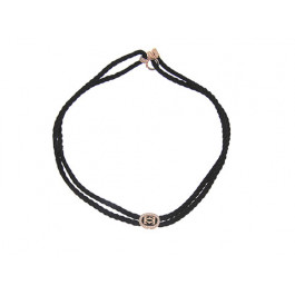 Black Cord Necklace Bracelet