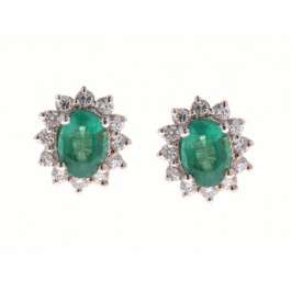 Emerald Stud Earrings