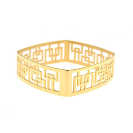 Square Bracelet Gold Plated