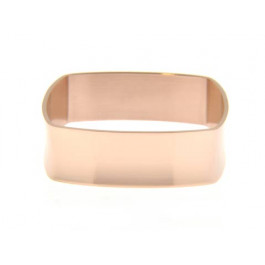 Pink Gold Plated Stainless Steel Cuff Bracelet