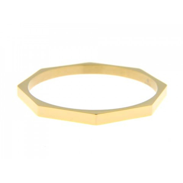 Gold Plated Stainlless Steel Bangle Bracelet