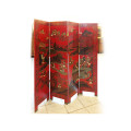 Antique Chinese Red Screen 