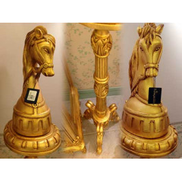Wood Carved Flower Stand