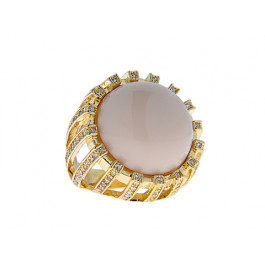 Gold Plated Bombe Ring