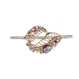 Pink Gold Plated Bangle Bracelet