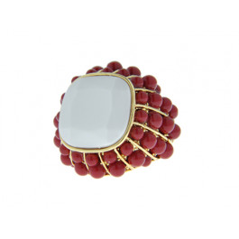 Gold Plated Bombe Ring