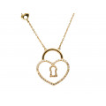 Heart Locket Pendant with Gold Plating
