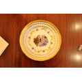 Limoges Porcelain Platter with 22K Gold featuring a man and a woman