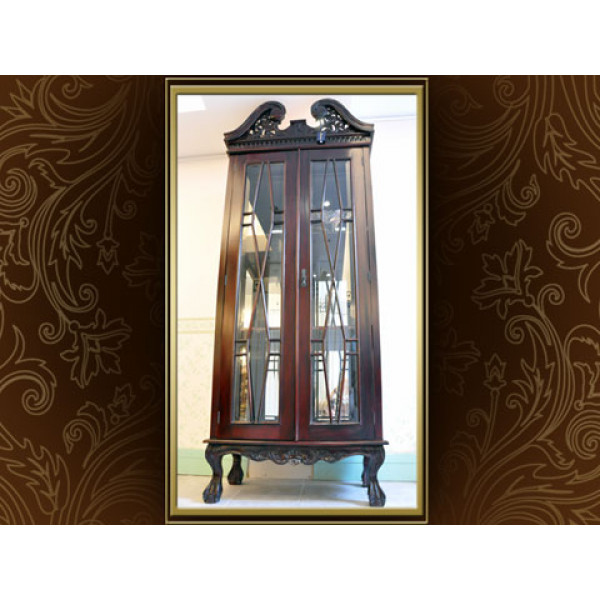 Mahogany Showcase Queen Anne Period