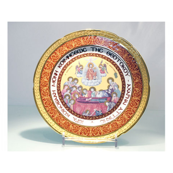 Dormition of the Mother of God Hagiography Dish