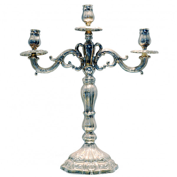 Silver Candlestich Holder with 3 Arms