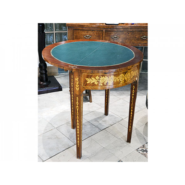 Wood Card Table Round