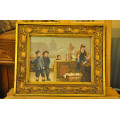 Children Vendors Painting by E. Carrier