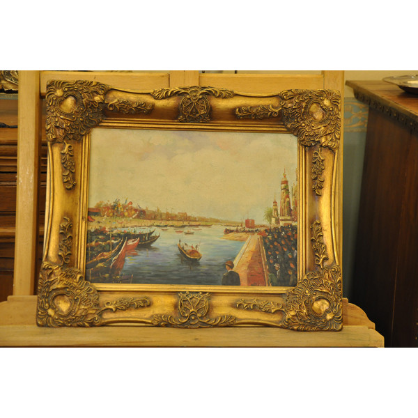 Πίνακας Ελαιογραφία Λιμάνι του D. Parker 
