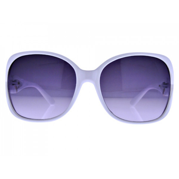 Κοκκάλινα γυναικεία γυαλιά ηλίου λευκά τετράγωνα