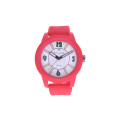 Kid's Watch with a Red Silicone Watch and a Red Case