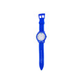 Kid's Watch with a Blue Silicone Strap and a Blue Case