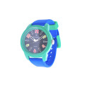 GT Kid's Watch with Blue Silicone Strap and Green Case