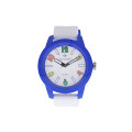 GT Kid's Watch with White Silicone Strap and Blue Case