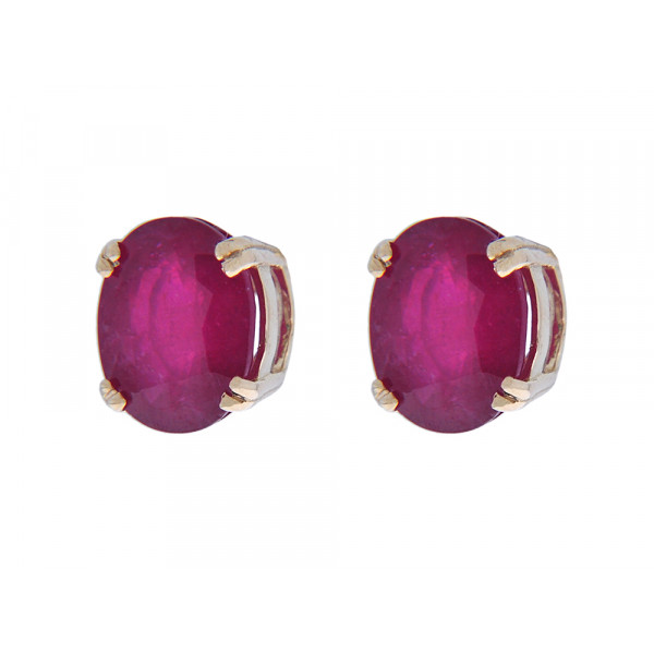 Handmade Ruby Earrings set in 18K Gold