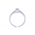 Solitaire Silver Ring