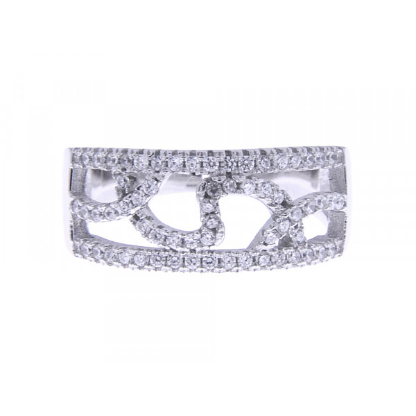 Platinum Plated Silver Ring