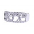 Platinum Plated Silver Ring