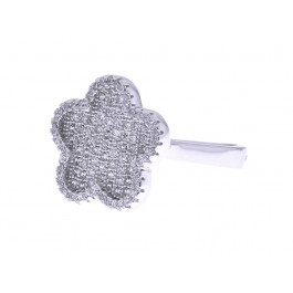 Platinum Plated "Flower" Ring