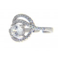 Platinum Plated Solitaire Ring