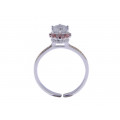 Three Tone Solitaire Ring