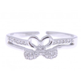 Platinum Plated "Bow" Ring