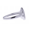 Silver Ring in a Flower Desing