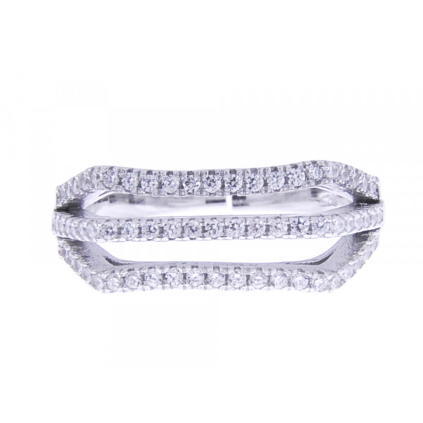Platinum Plated Silver Ring