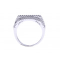 Platinum Plated Silver Ring