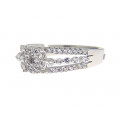 Solitaire Platinum Plated Ring