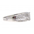 Solitaire Platinum Plated Ring