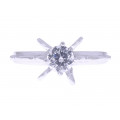 Platinum Plated Solitaire Ring