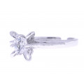 Platinum Plated Solitaire Ring