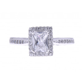 Silver Solitaire Ring