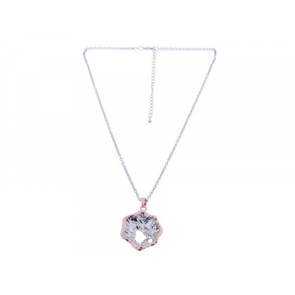 Platinum and Rose Gold Plated Necklace