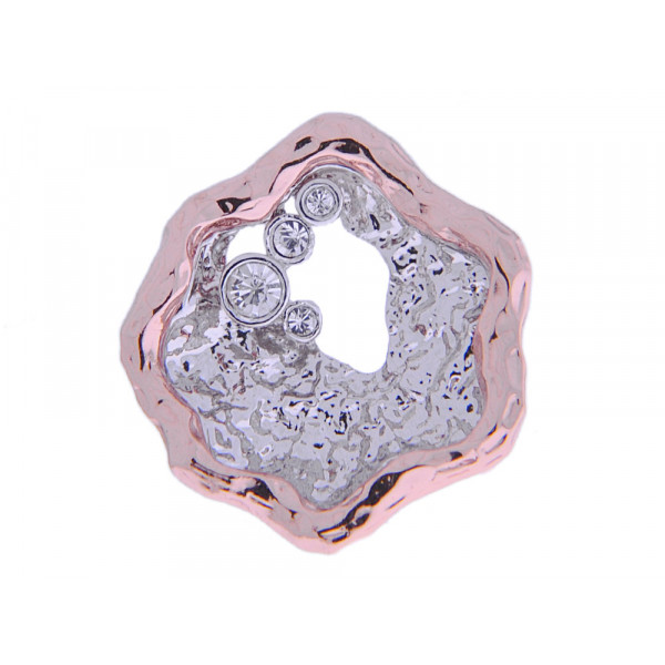 Pink Gold and Platinum Plated Ring