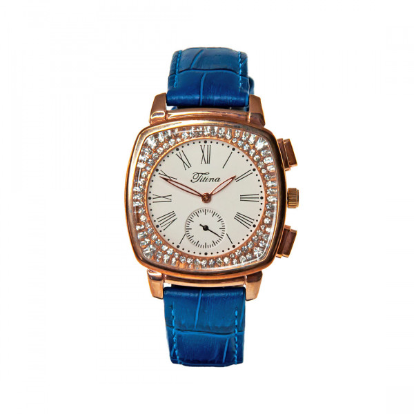 Women's Rose Gold Plated Stainless Steel Titina Watch with Swarovski Crystals