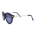 Black Gold Round Sunglasses