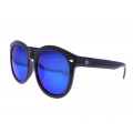 Black Round Acetate Sunglasses 