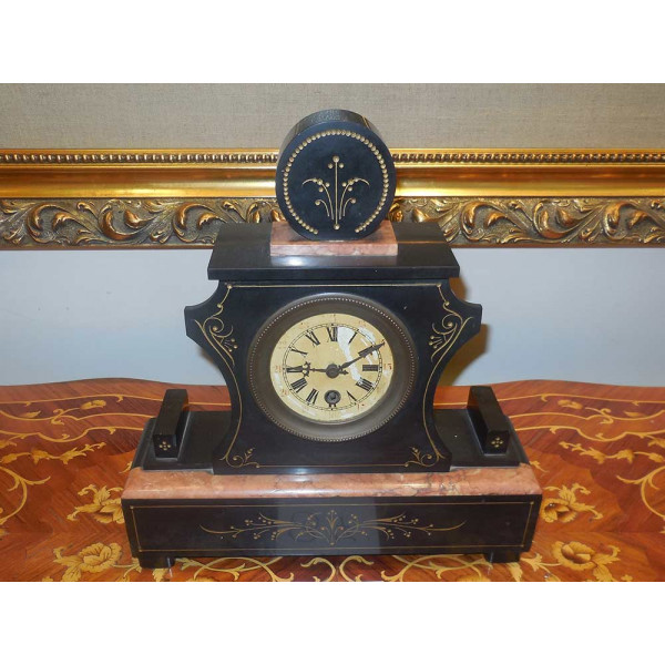 19th Century Marbled Desk Clock