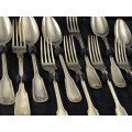 Silver Flatware Set with Royal Crowns