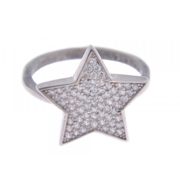 Silver Star Ring "NIALAYA"